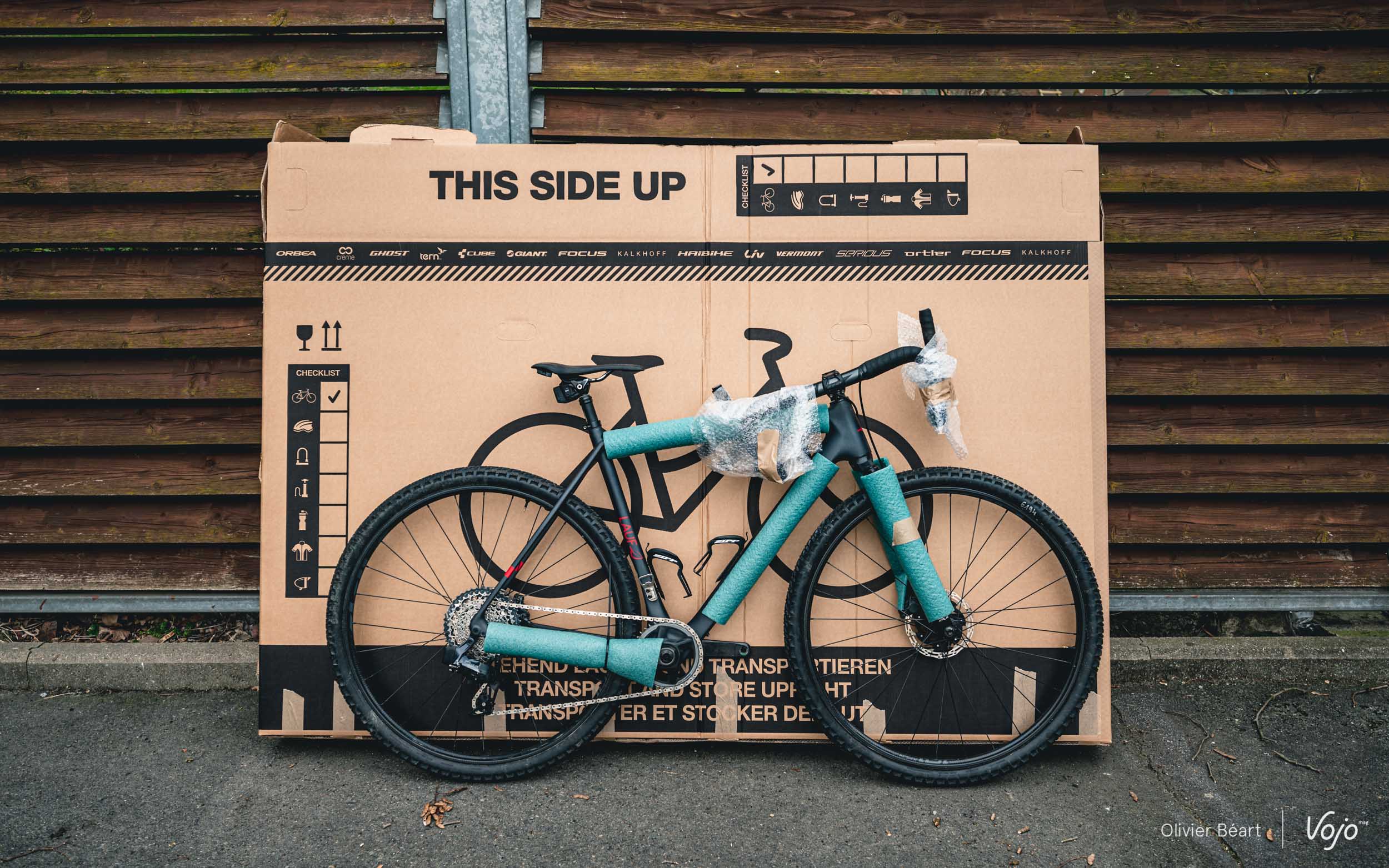 Boîte en carton pour transport de vélos