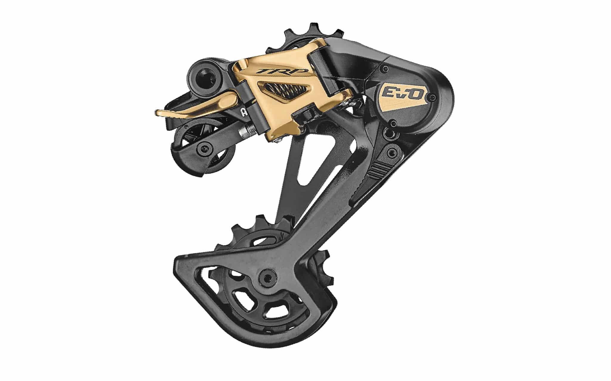 https://www.vojomag.com/app/uploads/2024/10/TRP EVO12 Derailleur Black Gold.jpg copie 2048x1280.jpg