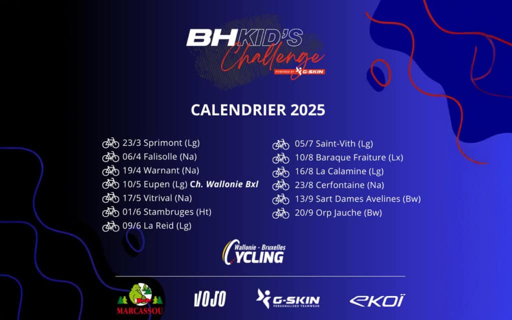 BH Kid’s Challenge | Le calendrier 2025 est connu