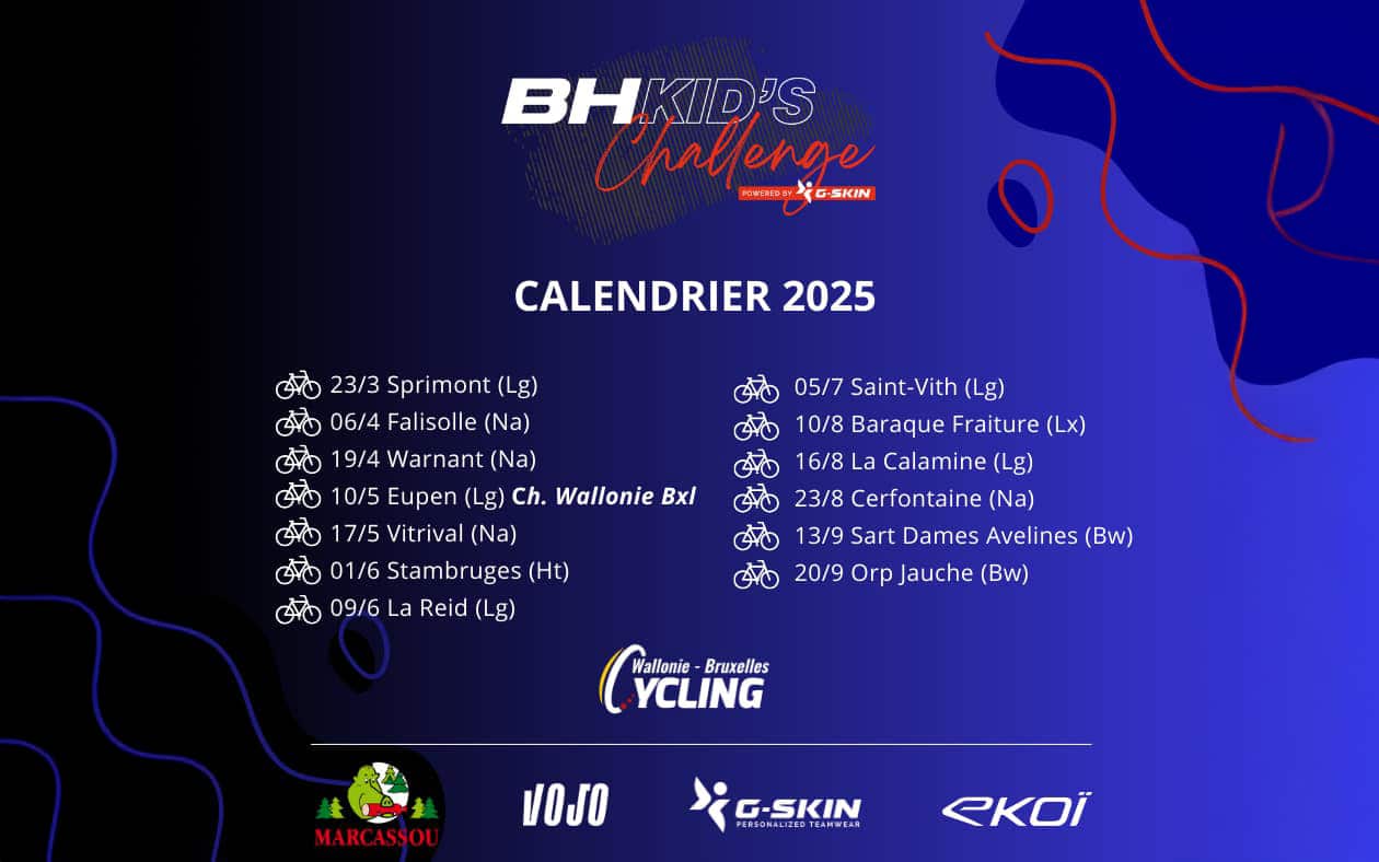 BH Kid’s Challenge | Le calendrier 2025 est connu